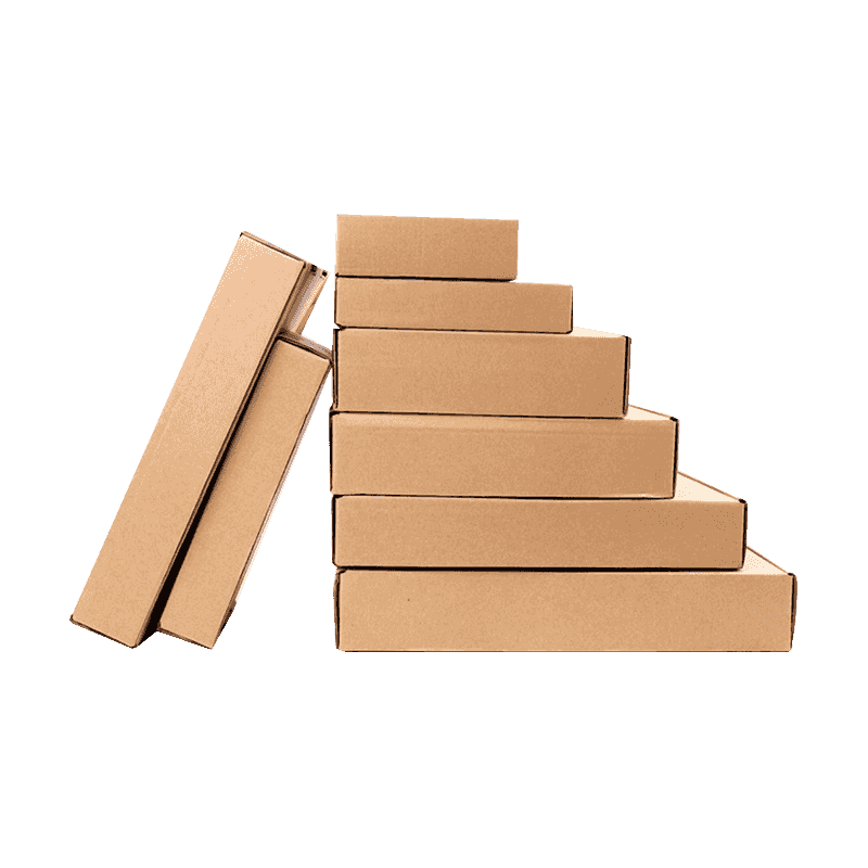 Uniform Brown Corrugated Mailer Pyxidas