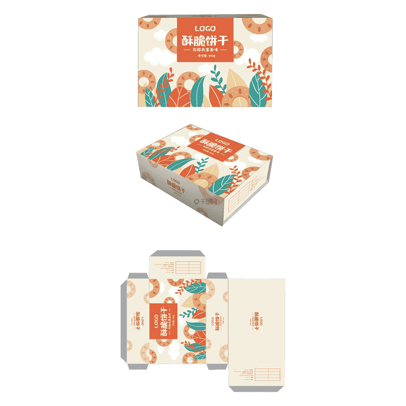 Corrugated Biscuit Packaging Pyxidas