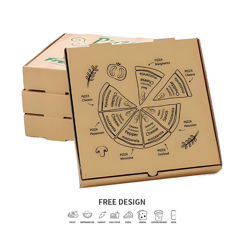 Corrugated Pizza Packaging Pyxidas