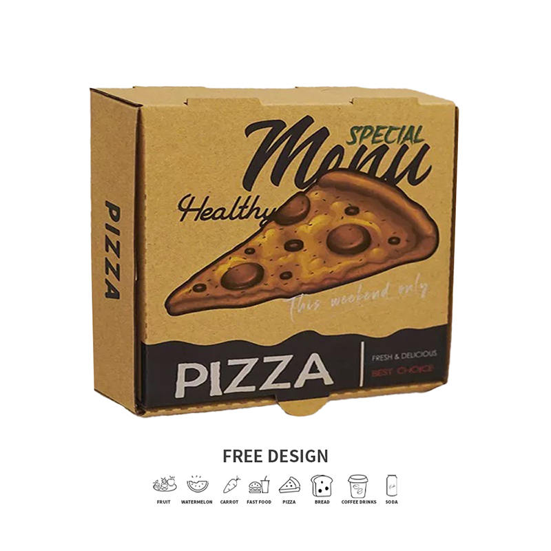 Corrugated Pizza Packaging Pyxidas